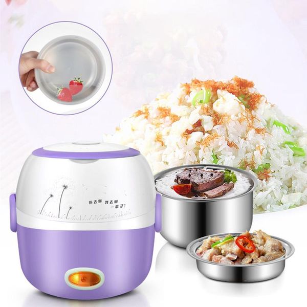 

mini rice cooker thermal heating electric lunch box portable steamer cooking container meal lunchbox warmer container