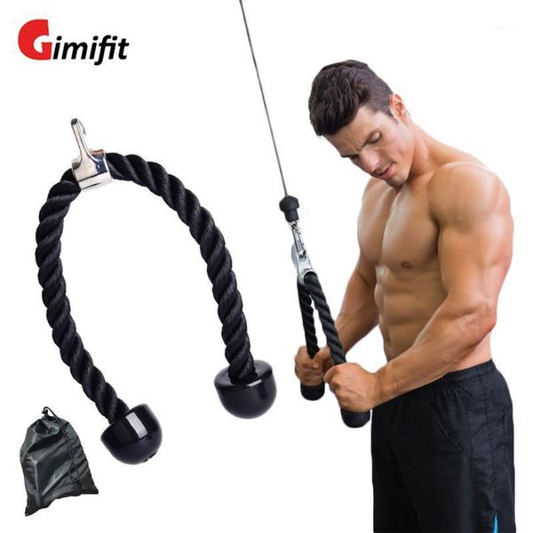 

resistance bands triceps rope push pull down cord abdominal crunches cable biceps muscle fitness gym home bodybuilding workout body equipmen