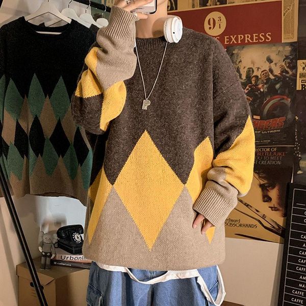 

men's sweaters neploha graphic printed warm sweater 2021 winter women's o-neck male long sleeve streetwear pullovers, White;black