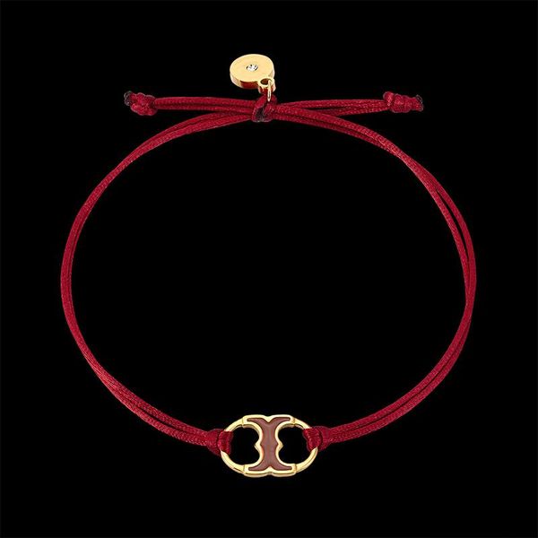 

charm bracelets lanruisha simple stainless steel handcuff shape bracelet different colors paint rope hand woven neutral jewelry, Golden;silver