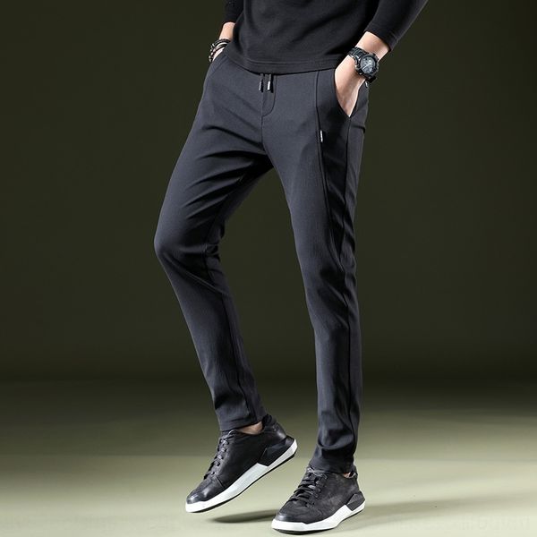 

8q3b9 versatile summer new men's single slim casual casual 2020 simple pants men's pants 0idzc, Blue