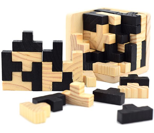 

creative 3d wooden cube puzzle ming luban interlocking educational toys children kids brain teaser early learning toys kids birthday gift