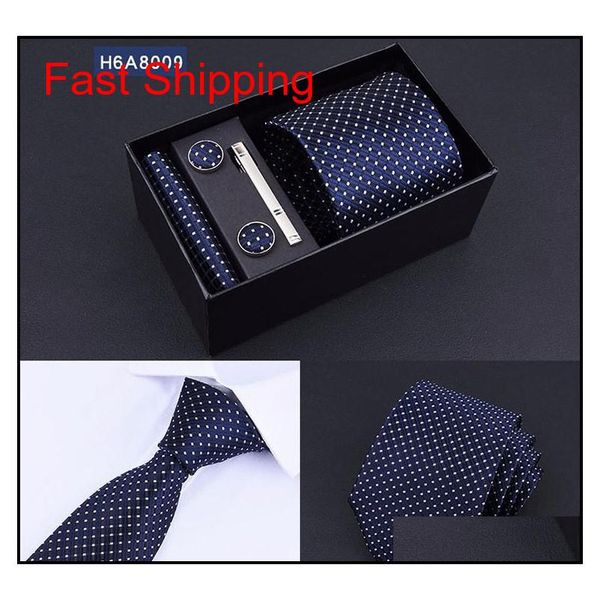 

men necktie set 8cm pocket square sleeve button tie clip hanky neckwear and handkerchief set necktie c qylklx bdefashion, Black;blue