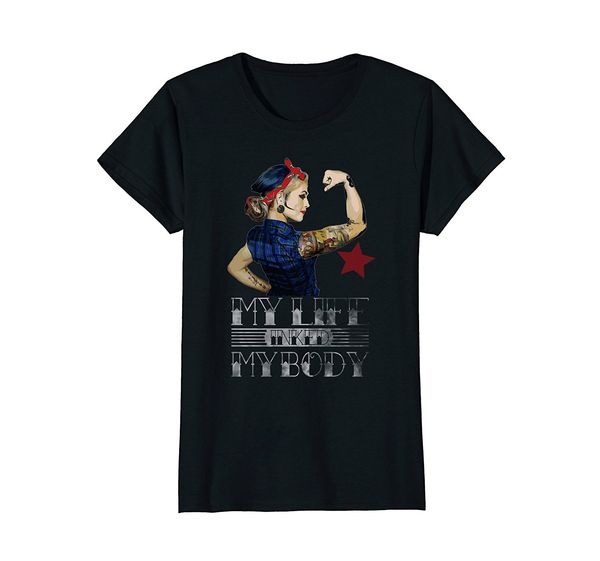 

tshirt homme новый повседневный коротким рукавом женская inked пинап футболка my life inked my body company футболки спортивные толстовка с