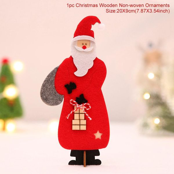 

qifu рождество деревянные украшения рождественской елки украшения 2019 новогодние украшения для дома xmas подвеска happy new year 2020 bbykb