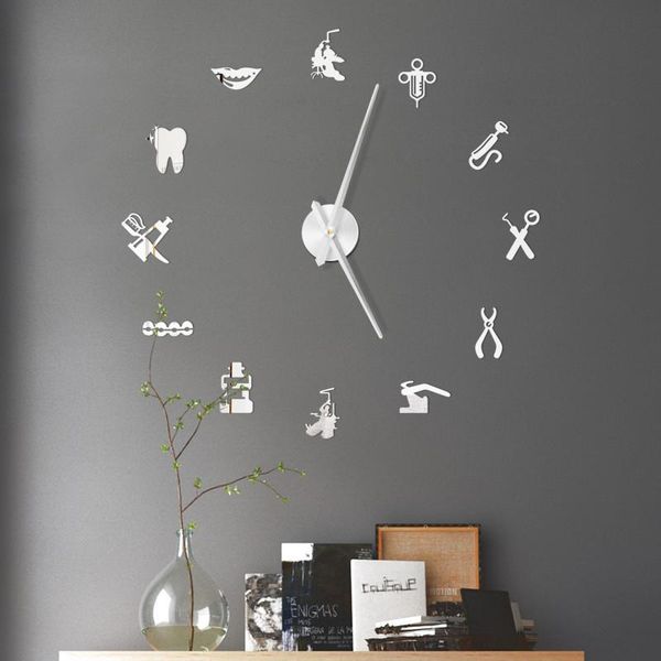 

wall clocks large clock 3d diy big decorative kitchen acrylic mirror stickers oversize vintage home decor