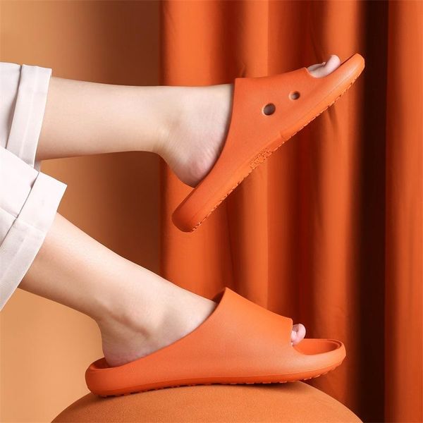 

slippers 2021 indoor summer women home shoes anti-skid thick bottom bathroom soft comfortable waterproof ladies slides wholesale, Black