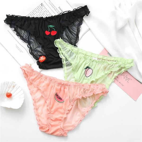 

women's lace briefs lingerie low-waist panties ladies embroidery transparent underwear sweet temptation underpants, Black;pink