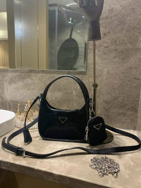 

women's handbags hobos crossbody chain bags fashion 2-piece baguettes designer's shoulder bags causual style solid black pd2010140