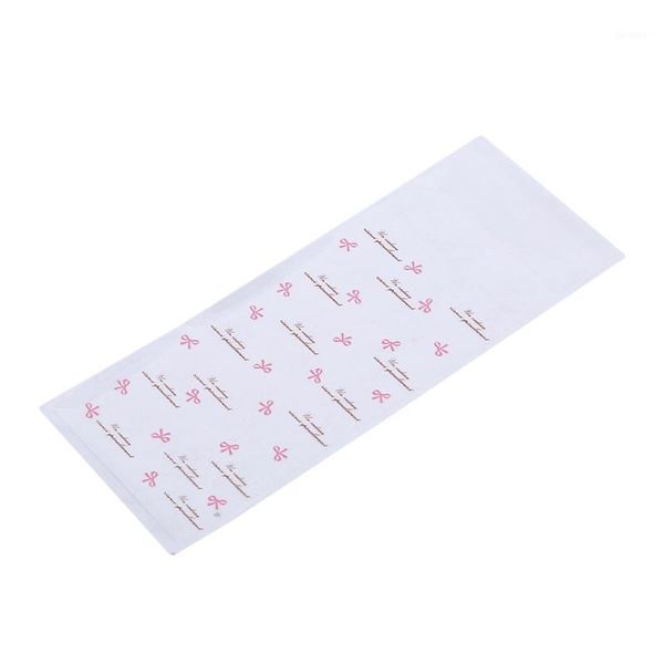 

100pcs/pack mini cute plastic cookie packaging gift bag 5x10cm self adhesive bags candy bag lipstick packag 20201