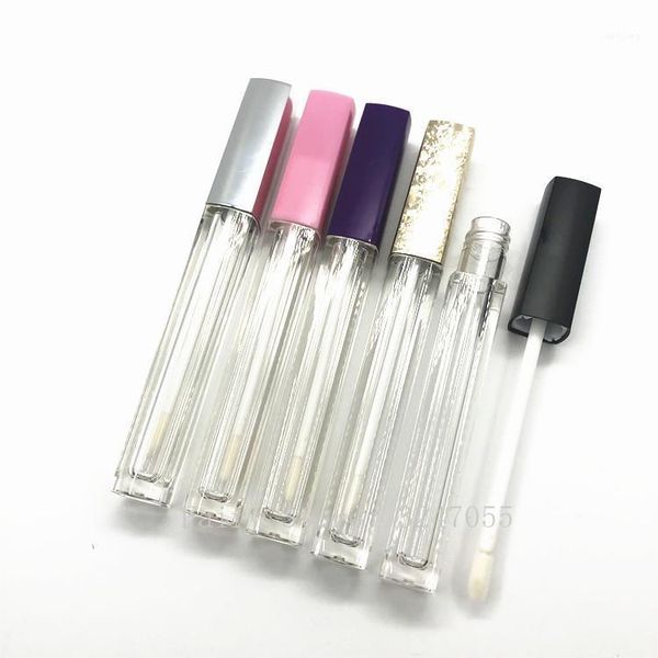 

4.5ml 10-100pcs square lip gloss tube black/silver/gold cap,empty cosmetic liquid lipstick bottle lip gloss tubes wholesale1