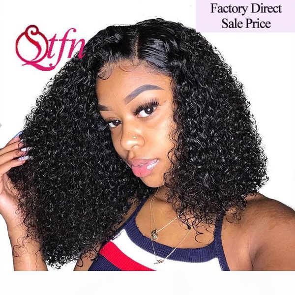 

virgin hair 4x4 lace closure wig curly water wave bob texture wigs preplucked with baby hair brazilian indian malaysian hair wigs, Black;brown