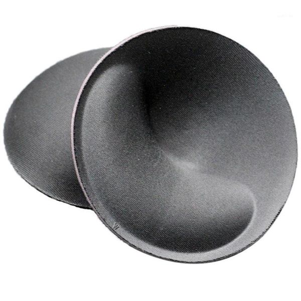 

2 pcs women intimate accessories invisible thick sponge push up swimsuit pad breast chest enhancers foam bra insert for swimsuit1, Black;white