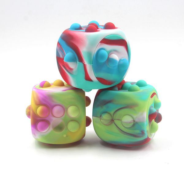 

2022 fidget toys new pinch music silicone decompression 3d decompression ball dice press children's toy