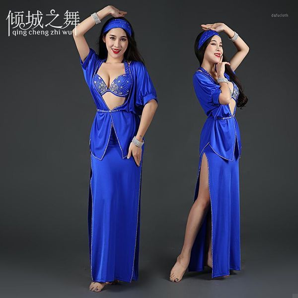 

yc033 woman's belly dance suit suitable all year around spandex material a comfortable belly dance suit multi color selectable1, Black;red