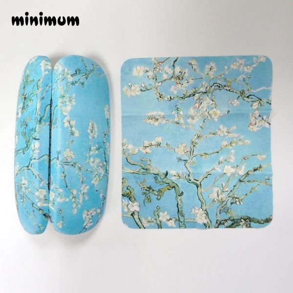 

minimum retro oil painting sunglasses case with glasses cloth microfiber clean lens dust wiper camera screen cleaner soft suede h jllahl