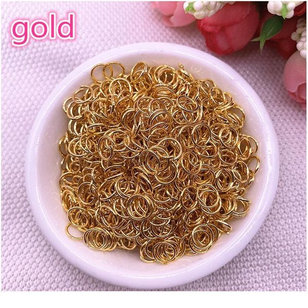 

4/6/8mm jump ring single loop open jump rings split rings for jewelry necklace bracelet chain connector findings conn qyluwc
