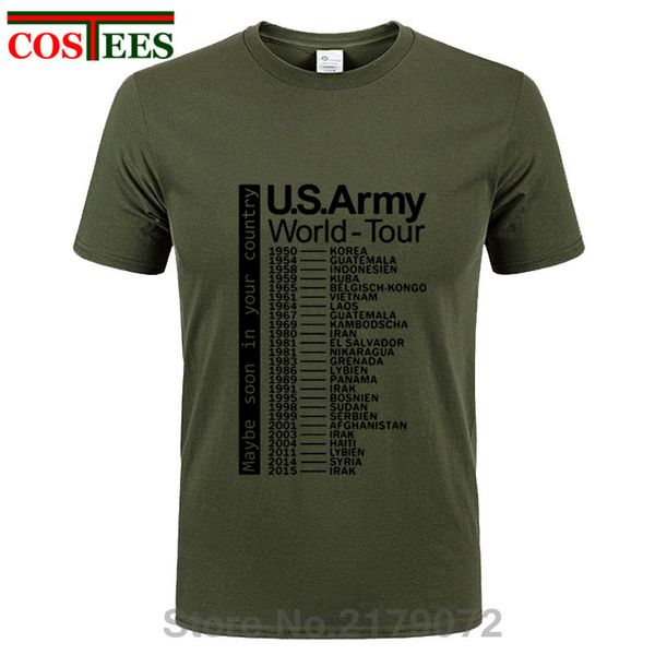 

sport funny concert t-shirt men the us army world tour t shirts homme funny military design tshirt fashion leisure rock music tee