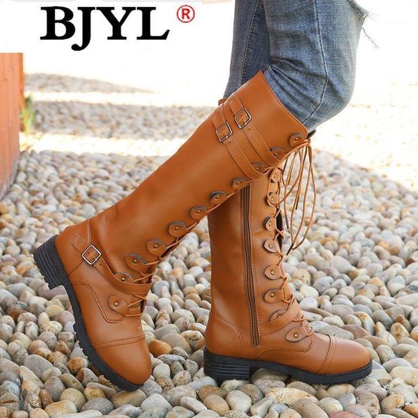 

new knee-high boots women fashion women zipper casual boots woman retro square heel rubber flock winter buckle botas mujer1, Black