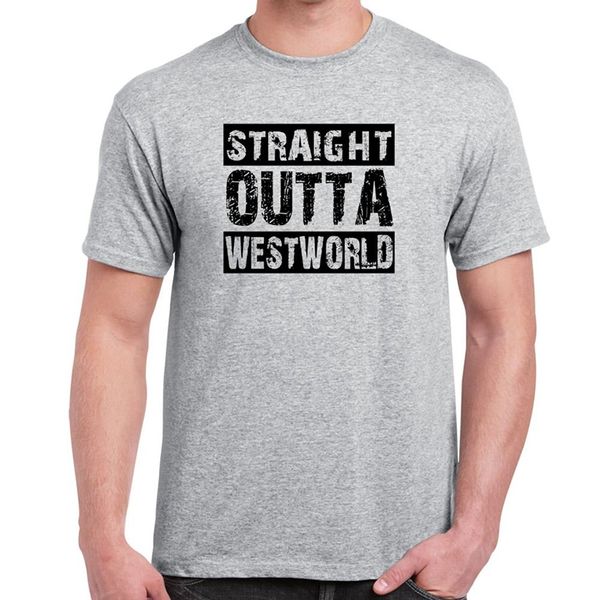 

горячая продажа мода мужские смешные поговорки лозунги футболки-straight outta westworld-смешные подарки tee рубашки спорта с капюшоном толс