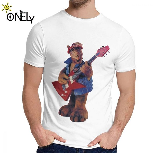 

спорт для людей футболки alf yeah смешной чистого хлопка geek классической шеи мультфильм дизайн с коротким рукавом