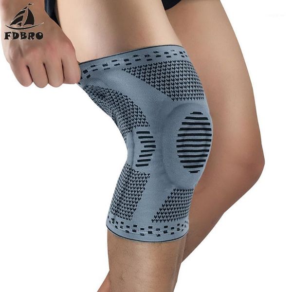 

elbow & knee pads fdbro 1pcs pad leg sleeve brace support basketball kneepad football kneepads crashproof compression cycling1, Black;gray