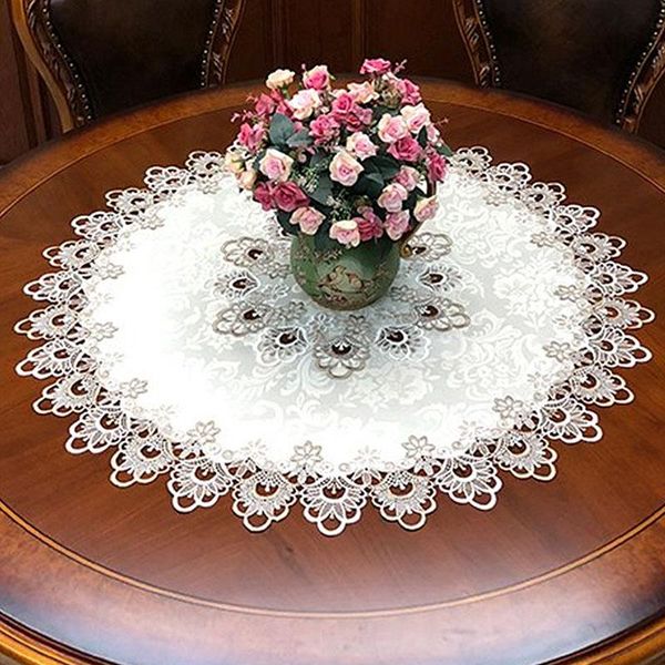 

2021 table cover dustproof cover for storage table durable home tablecloth lace outdoor decoration desk cloth wear resistant