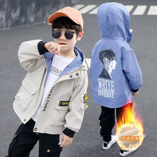 

boys plus fleece jacket autumn and winter 2020 new children's padded jacket cotton jacket boy top, Camo
