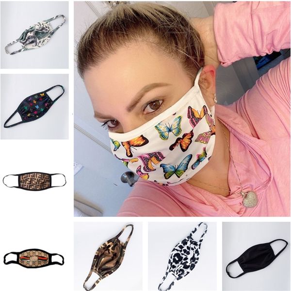 

мужская мода маска foral письмо печати пылезащитных anti-uv маски женщина мужчины рот муфельной дышащее моющаяся маски для лица 18 цветов пр