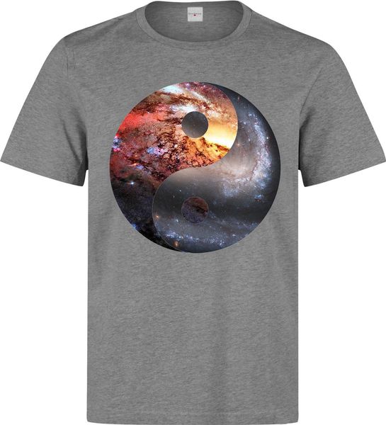 

2019 new summer men fashion yin and yang cosmic nebula art men 's available grey quality hoodie designers t shirts sweatshirt