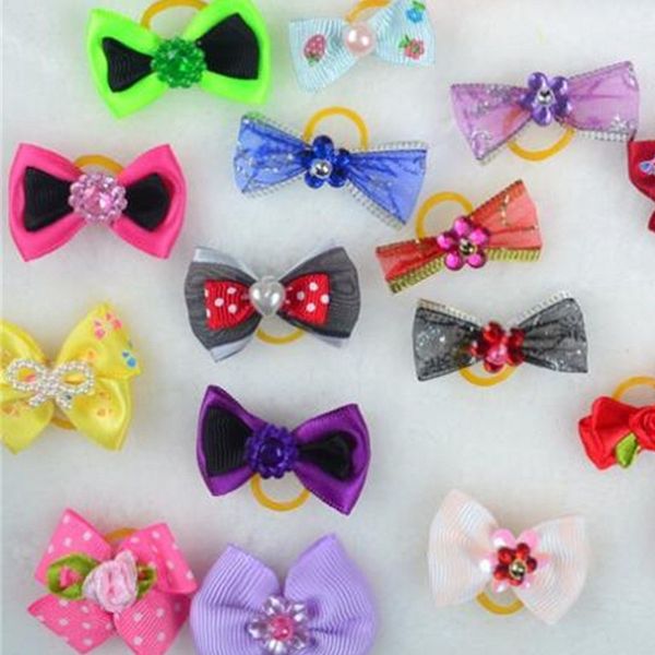 

bow hairpin dog cat hair ring clip circle products cartoon mix style pet supplies fashion 0 41aw uu