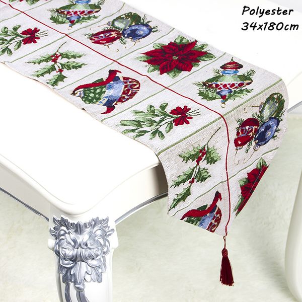 

dinner laphil flower snowman runner xmas party table cloth cover merry christmas decorations for home navidad