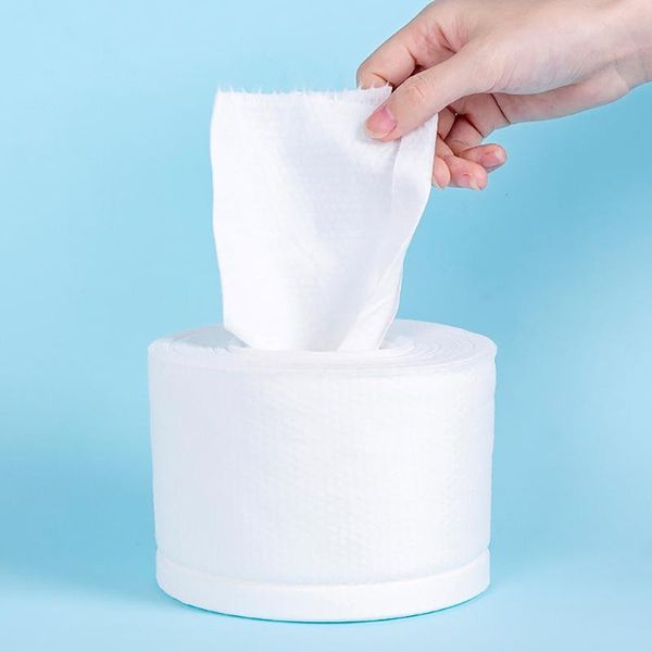 

disposable face towel non-woven facial tissue one-time makeup wipes cotton pads facial cleansing roll paper tissue travel towel