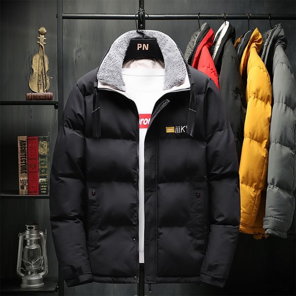 

iiy2 fall-men down warm jacket fashion hooded winter homme jackets jacket men thick outwear white duck down down coat bomber jacket camperas, Black