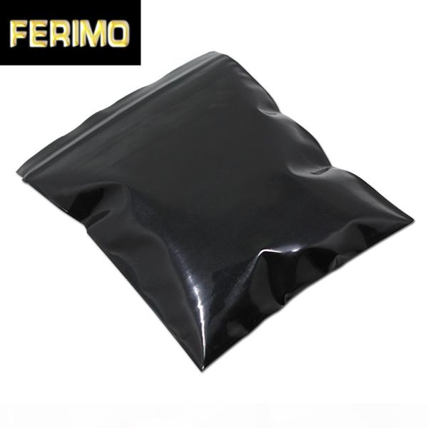 

600pcs многие размеры black пластиковые пакеты многократно закрывающаяся на молнии сумки ювелирные изделия сумки crafts хранения главная игр