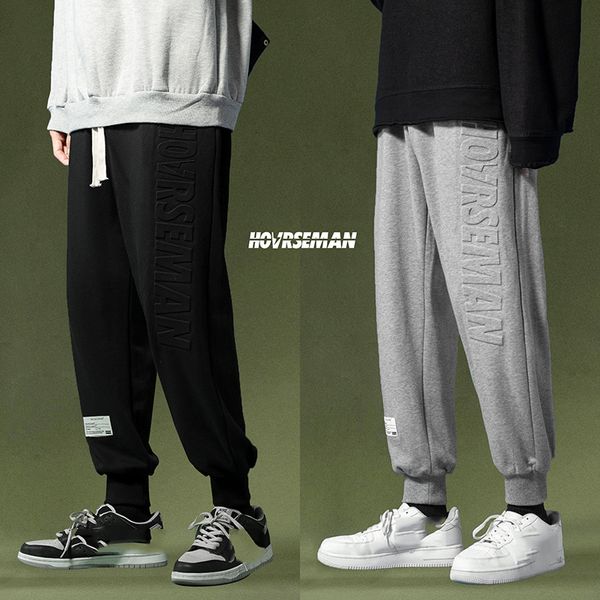 

2021 new black sweatpants streetwear spring autumn hip hop harem pants men's casual korean oversize joggers trouers mwp5