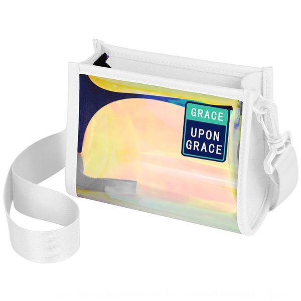 

2020 summer new versatile square shoulder small square messenger fairy multi-color ins ultra-fire laser shoulder bag small bag llzam