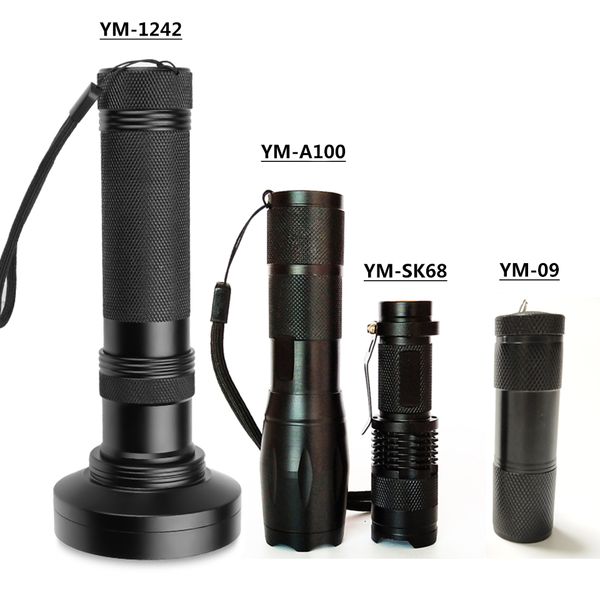 

uv 395 led flashlight torch lanterna aa battery single file switch aluminum alloy working catch scorpion & sterilize lamp light