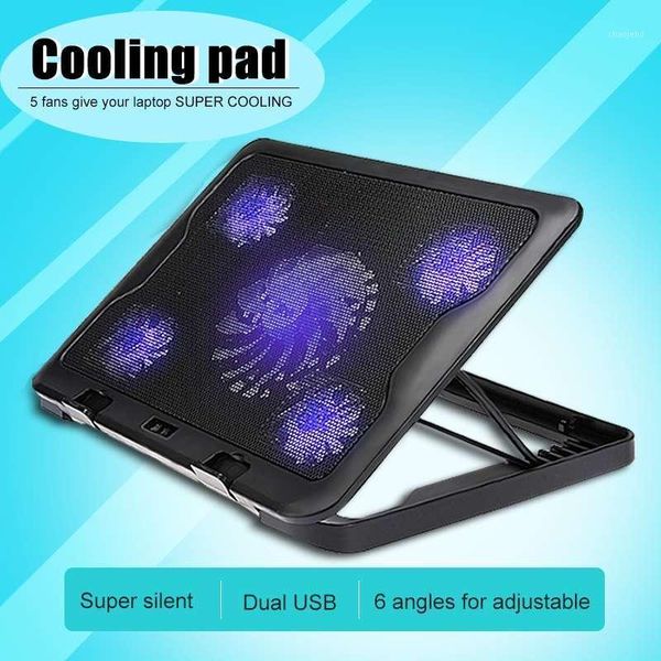 

5s skyee fans led usb cooling adjustable pad for lapnotebook 7-17inch stand pad for lappc cooler notebook +usb cord1