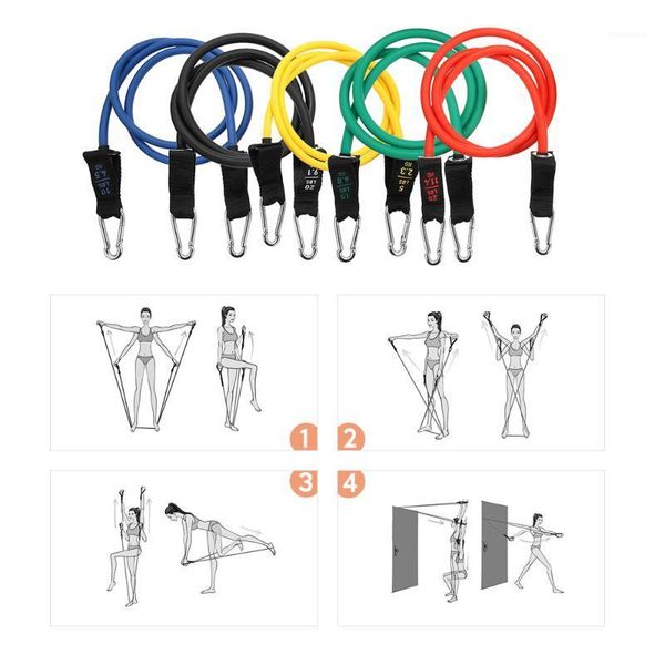 

resistance bands tomshoo band set 17pcs gym strength training rubber loops workout fintess exercise door anchor ankle strap1