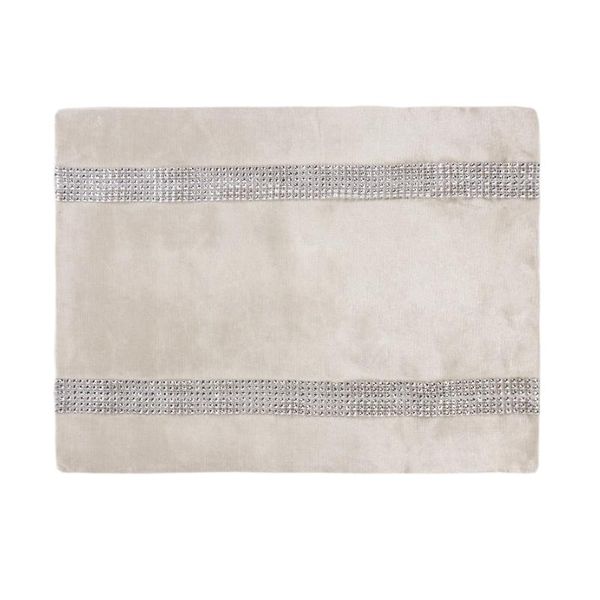 

mats & pads 40*30cm luxury velvet diamond table napkin mat dining placemat restaurant wedding festival party el home decor