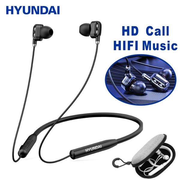 

hyundai he02 neckband earphone bluetooth v5.0 wireless earbuds hifi stereo ipx5 waterproof sport running earphone