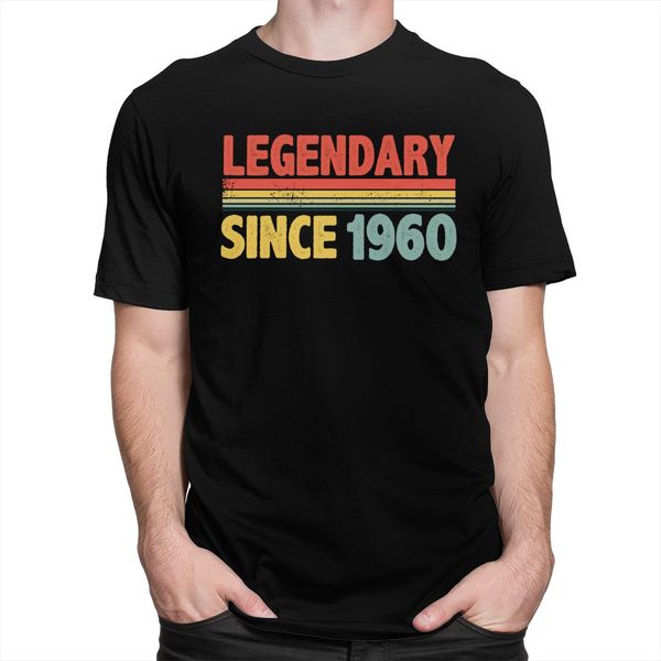 

sport vintage legendary since 1960 tshirt short sleeves pure cotton tee shirt 60 years old t-shirt 60th birthday gift anniversary