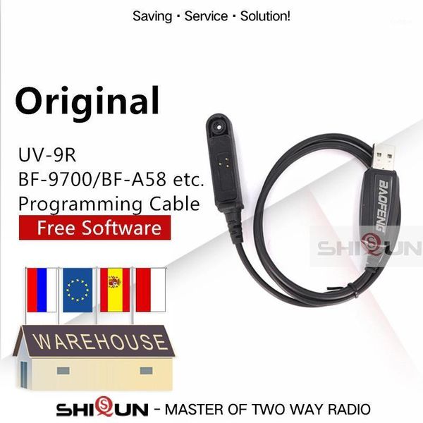 

walkie talkie original usb programming cable for baofeng uv-9r bf-9700 bf-a58 compatible with uv-xr uv-5r wp gt-3wp uv-5s plus radios1