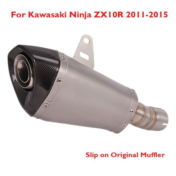 

ninja zx10r motorcycle exhaust pipe muffler escape tip slip on exhaust system for ninja zx10r 2011-20201