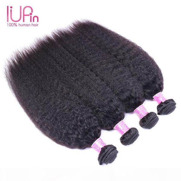 

yaki straight hair weaves wholesalers brazilian human hair kinky straight brazilian combodian virgin human hair wefts for wholesale, Black