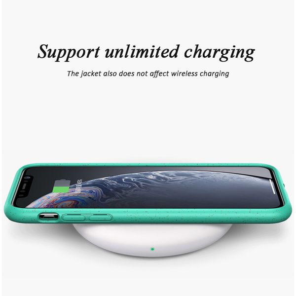 

43fgmatte stars phone shockproof case for iphone 12 11 pro xs max x xr 7 8 6s 6 plus se eco-friendly soft wheat straw silicone cover