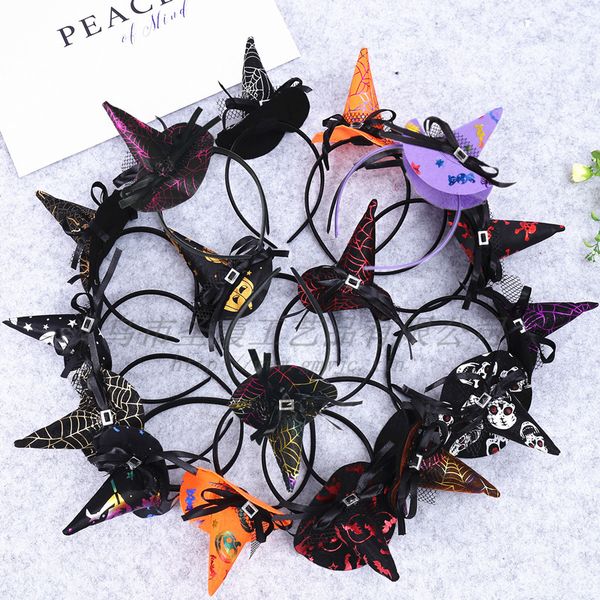 

halloween party decoration fashion costume dress up accessorie colorful witch hat headband halloween wear toy for and kid