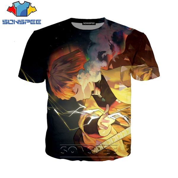 

ghost blade anime demon slayer kimetsu no yaiba 3d print shirts hippie horror plus size men clothing