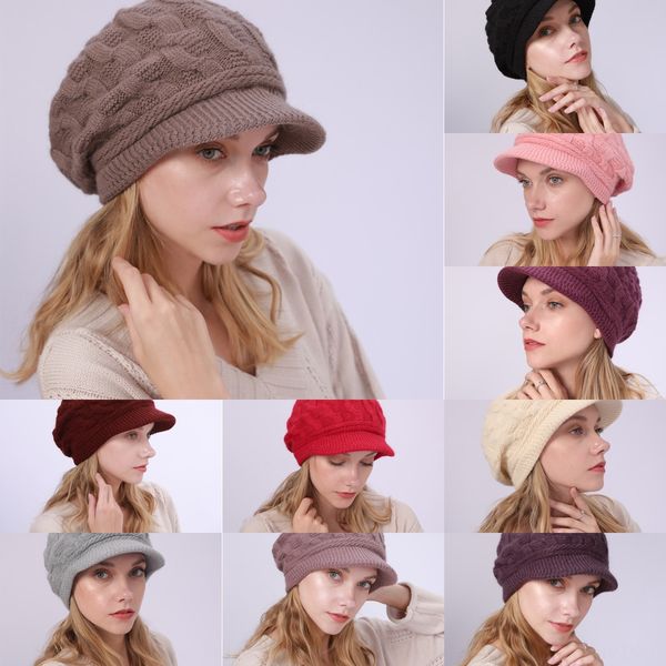 

a8mg newsboy women visor beret autumn octagonal winter cap hats stylish artist painter 2020 caps black grey beret hats, Blue;gray